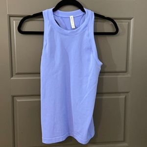 Athleta Periwinkle Blue Ribbed Tank. Size M